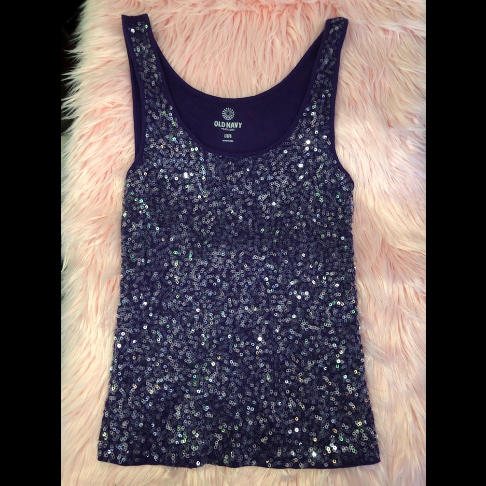 ⭐️Purple Sequins tank top ⭐️